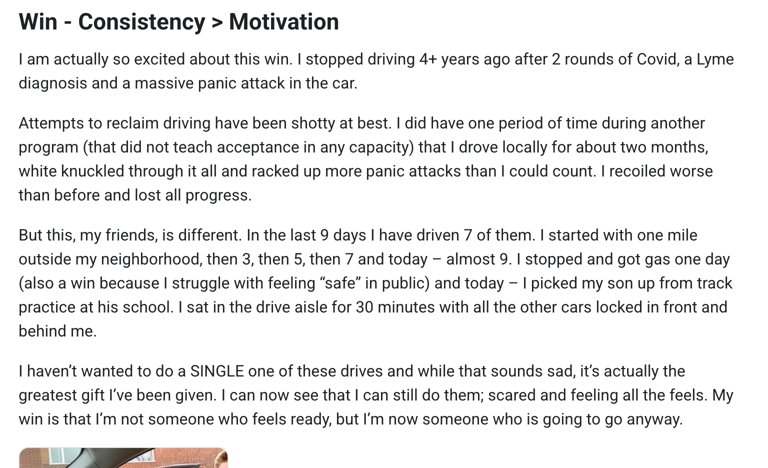 panic to peace testimonial