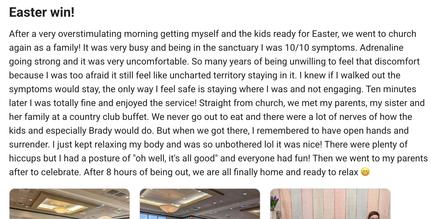 panic to peace testimonial