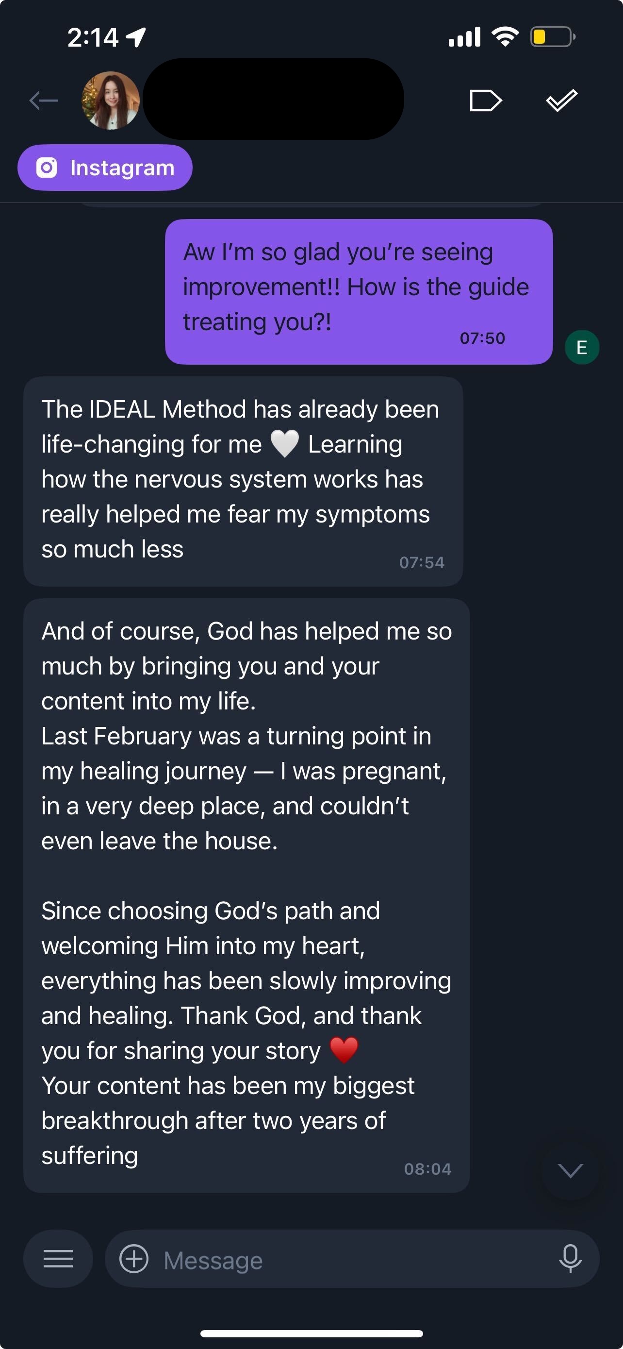 panic to peace testimonial