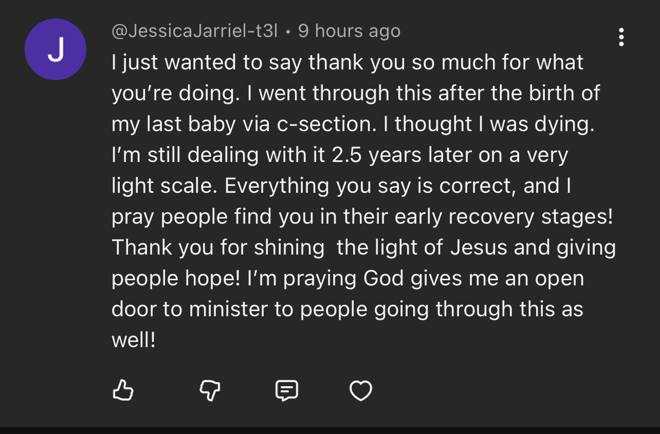 panic to peace testimonial