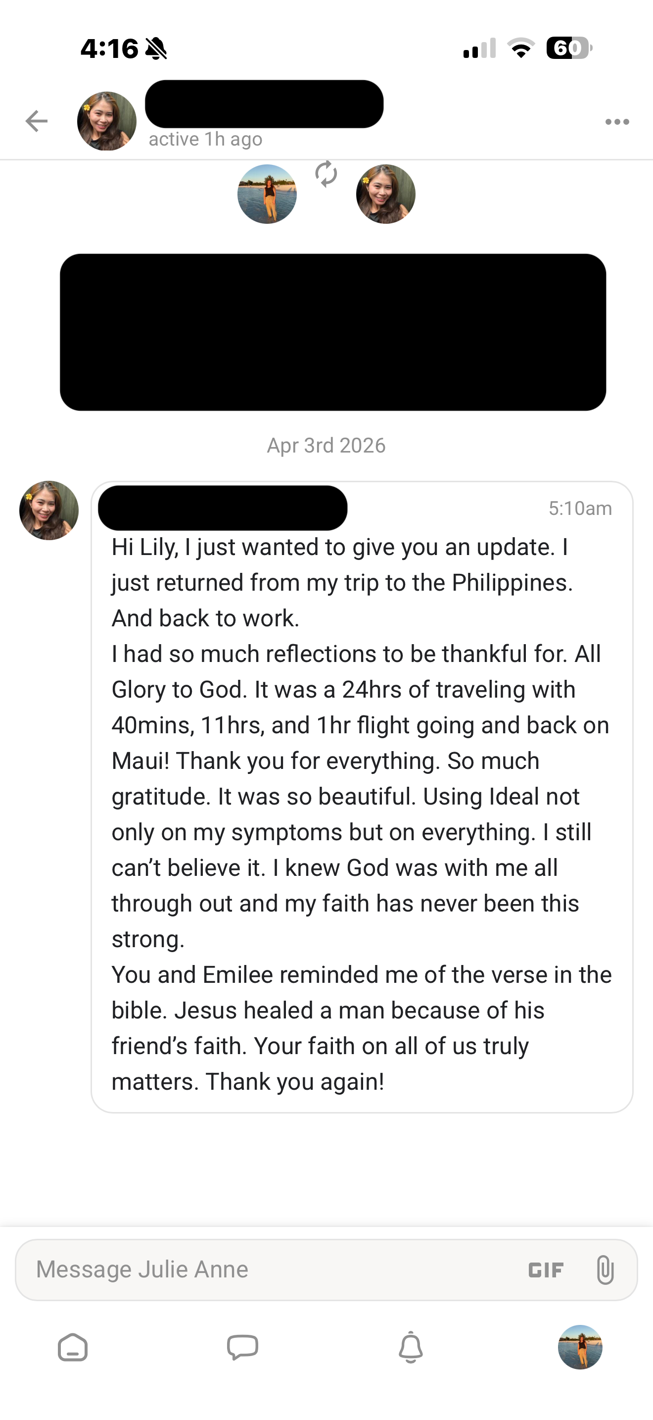 panic to peace testimonial