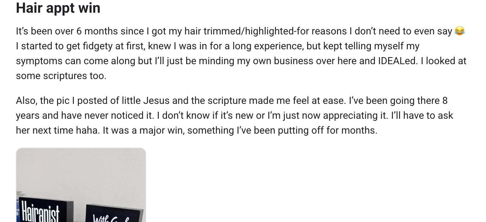 panic to peace testimonial