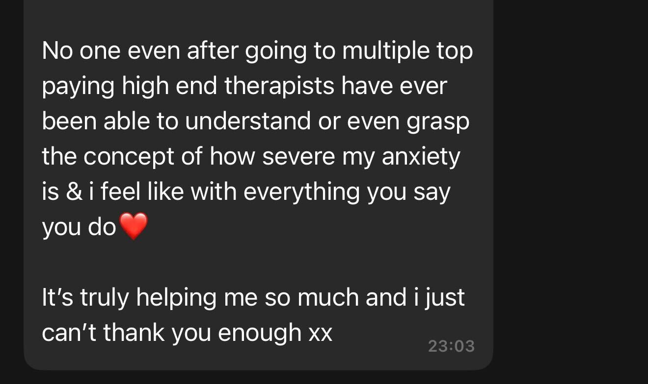 panic to peace testimonial