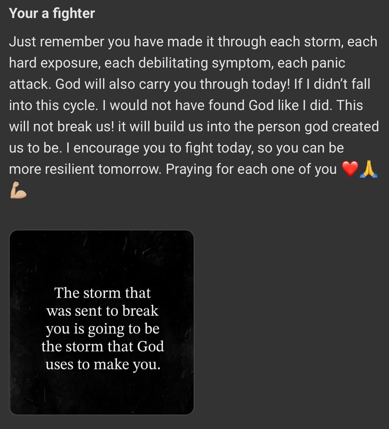 panic to peace testimonial