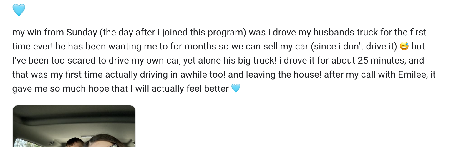 panic to peace testimonial
