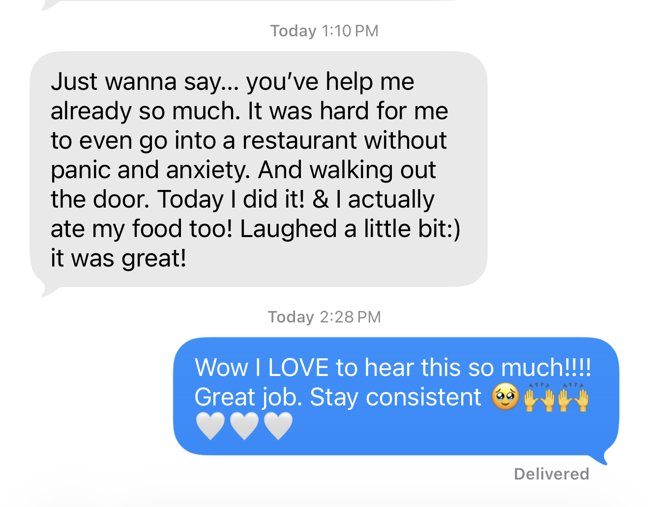 panic to peace testimonial